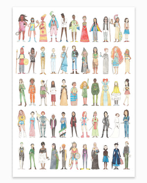 
                  
                    Load image into Gallery viewer, PS Bossy like a boss feminist poster fine art print 50x70cm girl power inclusive intersectional female history
                  
                