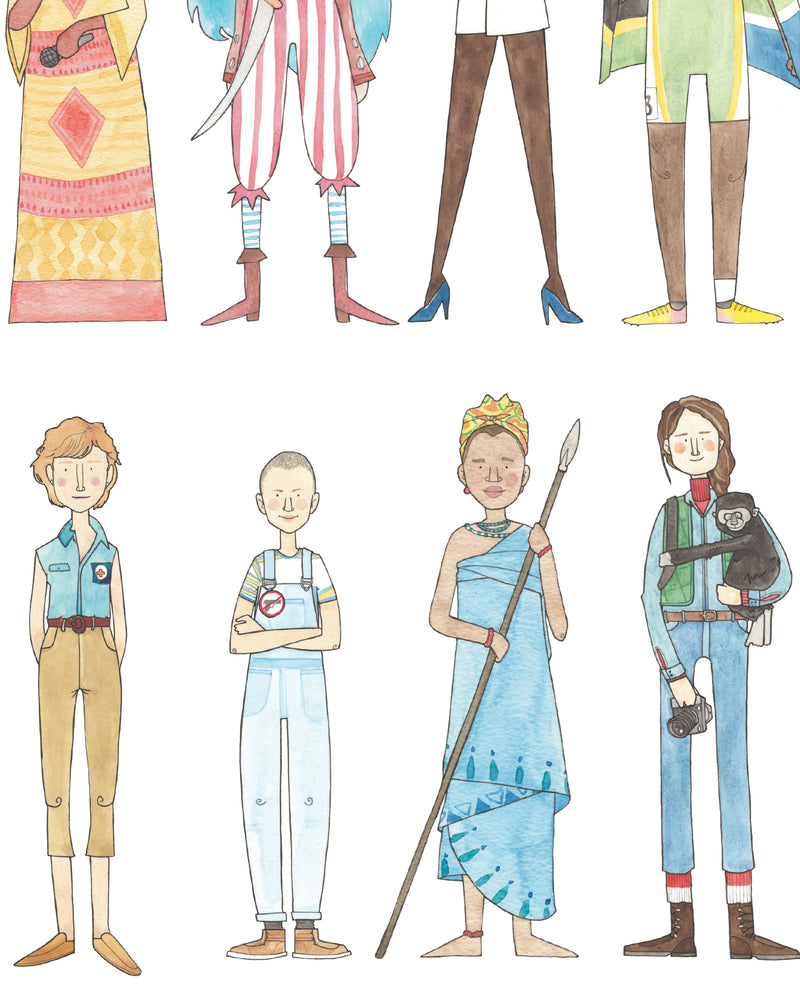 PS Bossy like a boss feminist poster fine art print 50x70cm girl power inclusive intersectional female history