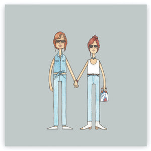 
                  
                    Load image into Gallery viewer, PS Dream teams duos Thelma Louise friendship heroes Fine art print movies films series pop culture comic book animation cartoon 90s
                  
                