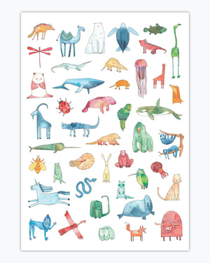
                  
                    Load image into Gallery viewer, THE ANIMAL KINGDOM - Fine Art Print for Animal Lovers
                  
                