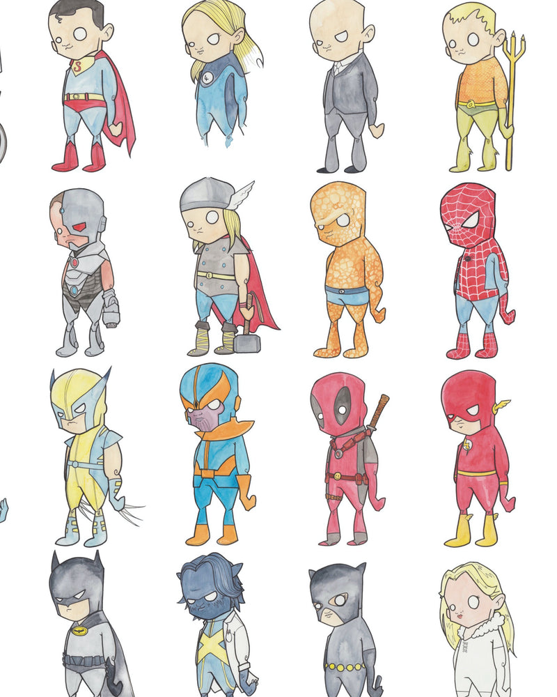 
                  
                    Load image into Gallery viewer, LITTLE HEROES - Fine Art Print for the Superheroes Saving the Planet
                  
                